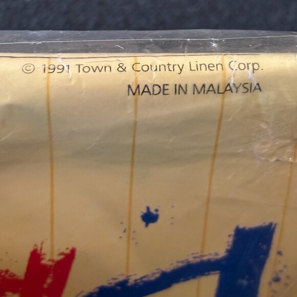 VTG 90s TOWN & COUNTRY Vinyl Tablecloth Watercolor Florals 52 x 84 NEW SEALED - Picture 5 of 8